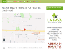 Tablet Screenshot of farmacialapava.com